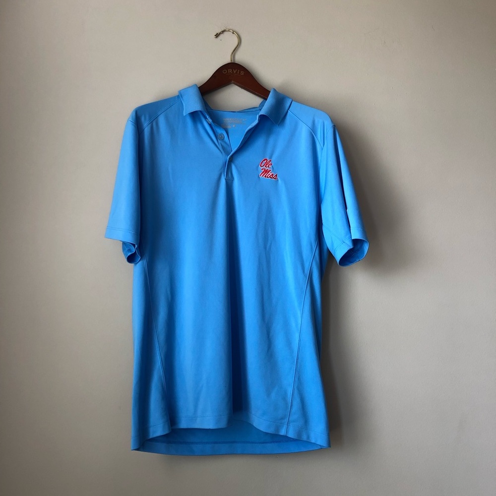 Ole Miss Nike Powder Blue golf shirt